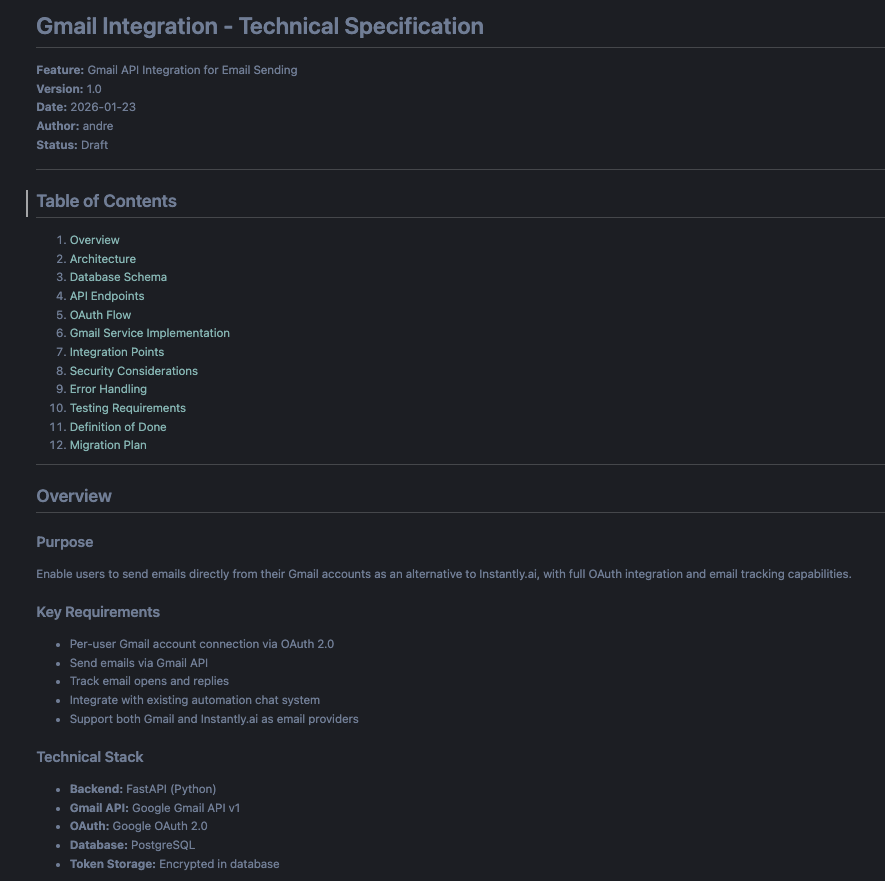 Before the AI writes a single line of code, we lock the architecture, APIs, and DoD