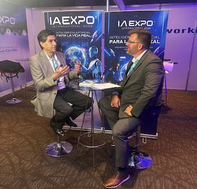 Arin Sime interviewing Dr. Eduardo Perez about AI Engineering in Mexico for the Scaling Tech Podcast