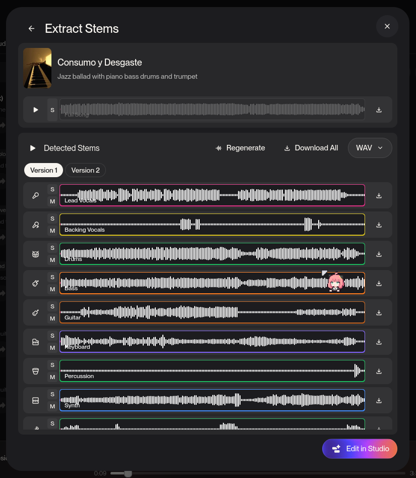 Kiro creating tracks via spec-driven MCP